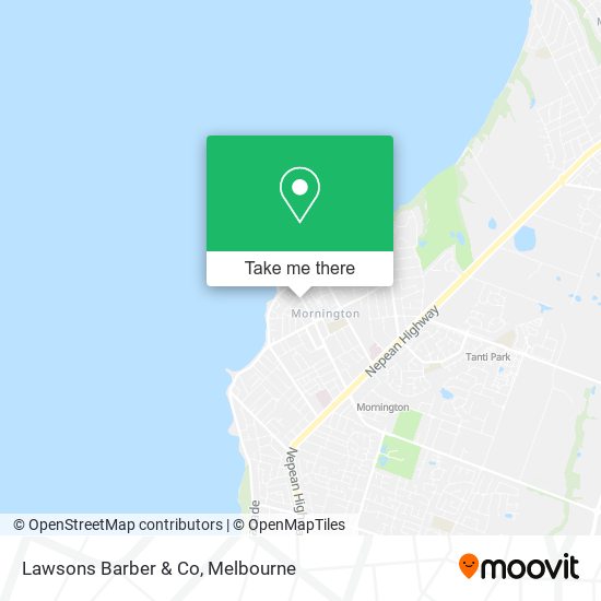 Lawsons Barber & Co map