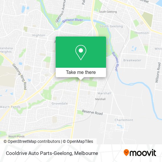 Cooldrive Auto Parts-Geelong map
