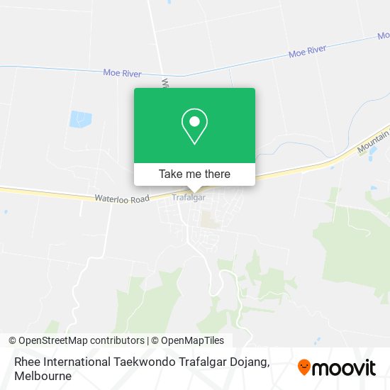 Rhee International Taekwondo Trafalgar Dojang map