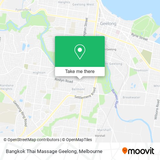Bangkok Thai Massage Geelong map
