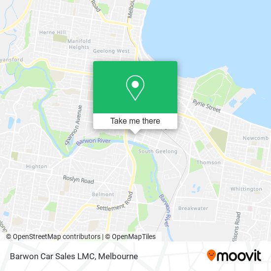 Barwon Car Sales LMC map