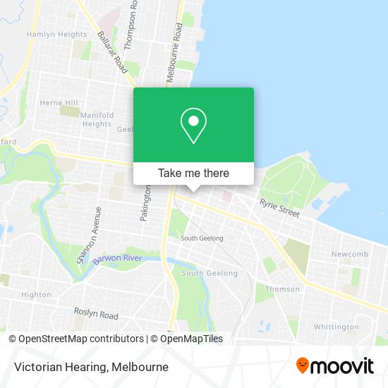 Mapa Victorian Hearing