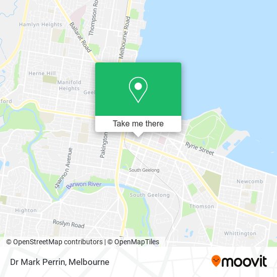 Dr Mark Perrin map