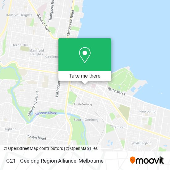 Mapa G21 - Geelong Region Alliance