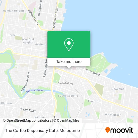 The Coffee Dispensary Cafe map