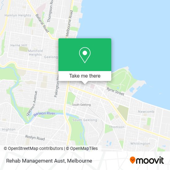 Rehab Management Aust map