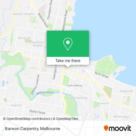 Barwon Carpentry map