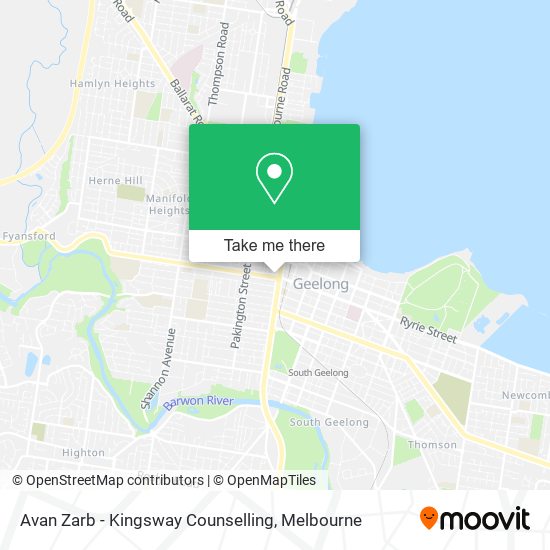 Avan Zarb - Kingsway Counselling map