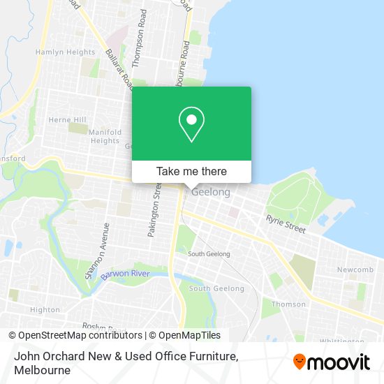 John Orchard New & Used Office Furniture map