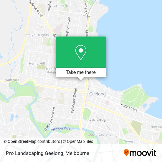 Pro Landscaping Geelong map