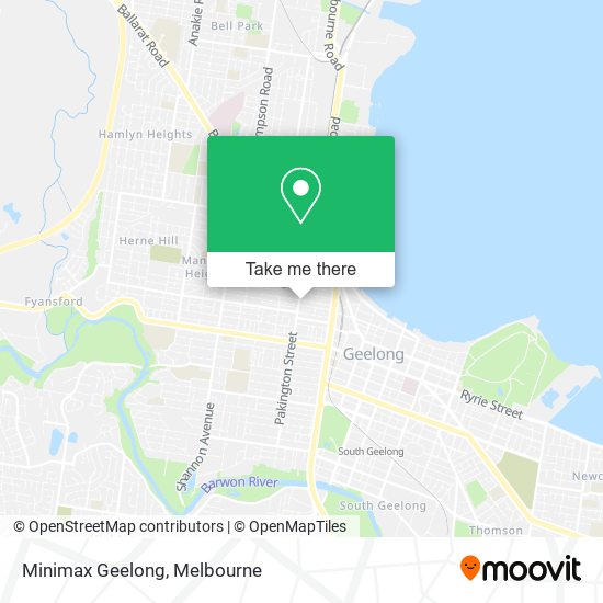 Minimax Geelong map