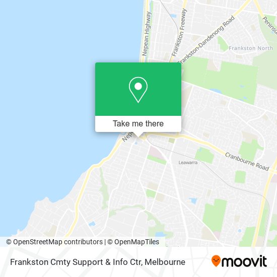 Mapa Frankston Cmty Support & Info Ctr