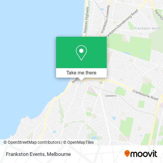 Mapa Frankston Events