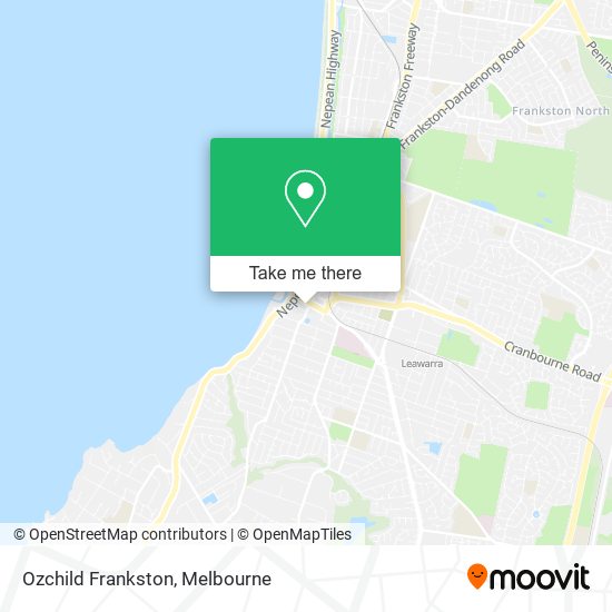 Mapa Ozchild Frankston