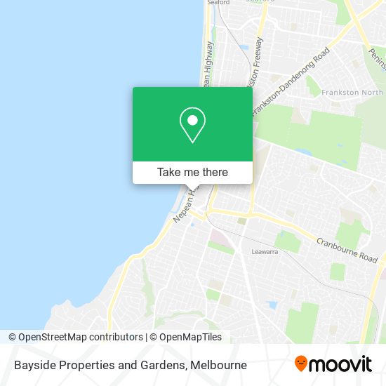 Mapa Bayside Properties and Gardens