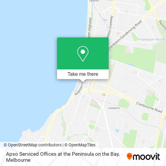 Mapa Apso Serviced Offices at the Peninsula on the Bay