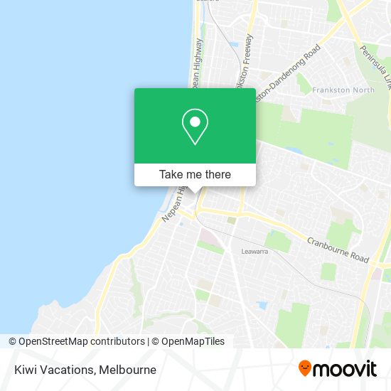 Kiwi Vacations map