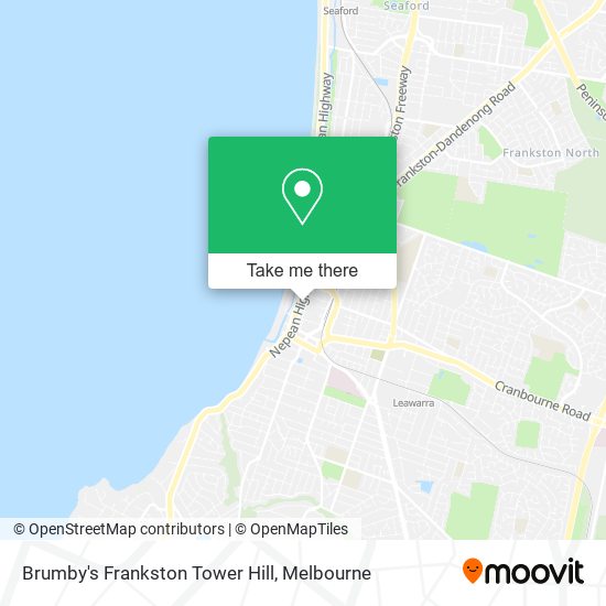 Brumby's Frankston Tower Hill map