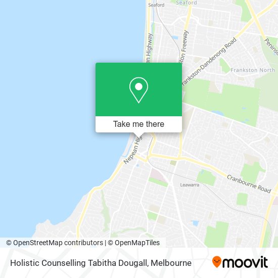 Holistic Counselling Tabitha Dougall map