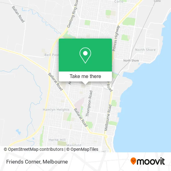 Friends Corner map