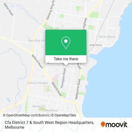 Cfa District 7 & South West Region Headquarters map