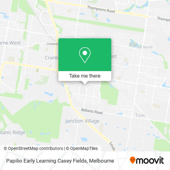 Papilio Early Learning Casey Fields map