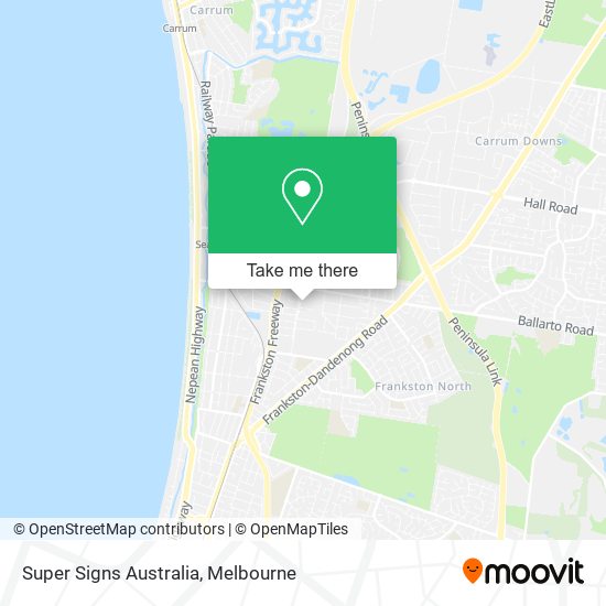 Mapa Super Signs Australia