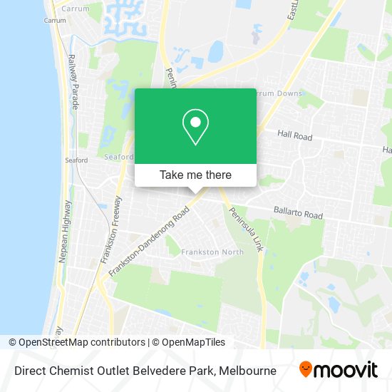 Direct Chemist Outlet Belvedere Park map