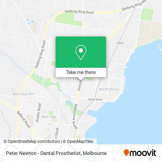 Peter Newton - Dental Prosthetist map