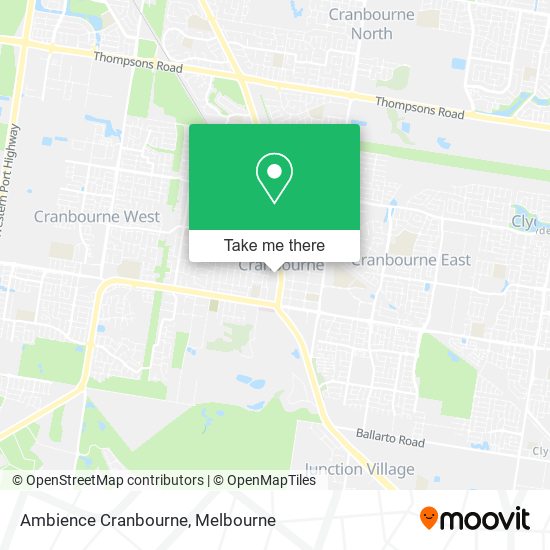 Ambience Cranbourne map