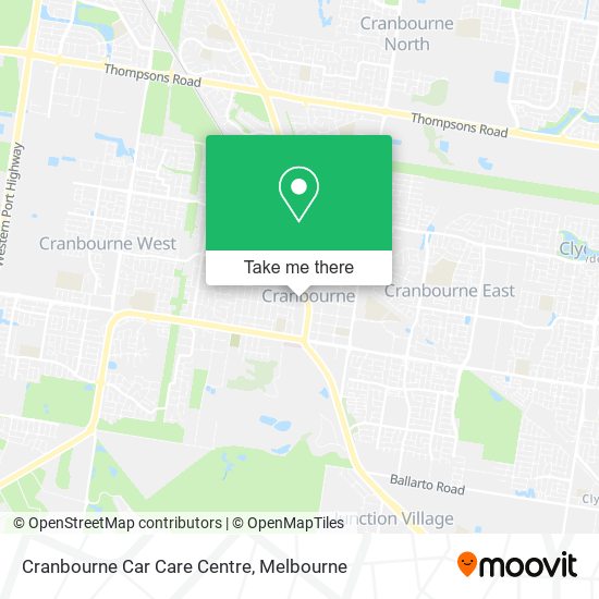 Mapa Cranbourne Car Care Centre