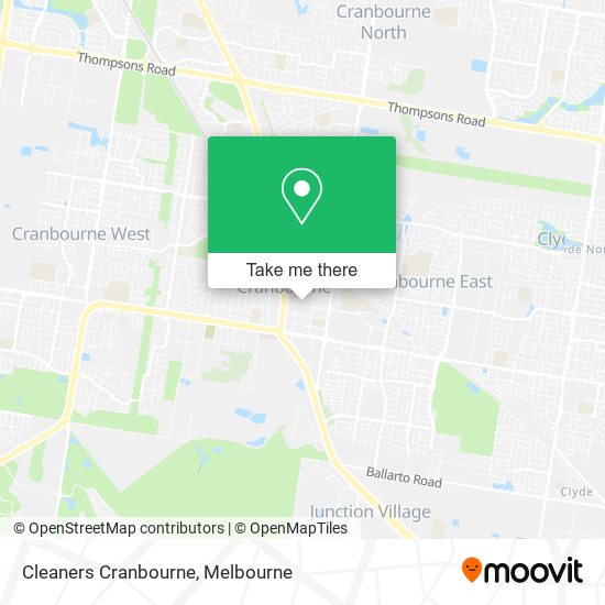 Cleaners Cranbourne map
