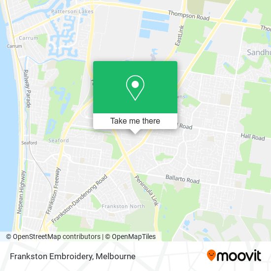 Mapa Frankston Embroidery