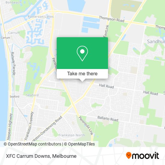 Mapa XFC Carrum Downs