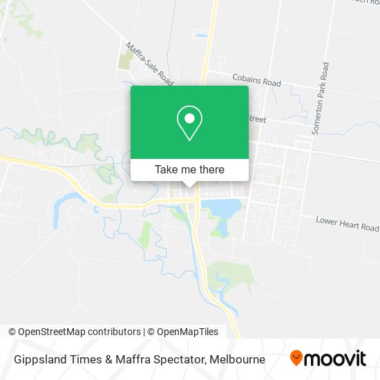 Gippsland Times & Maffra Spectator map
