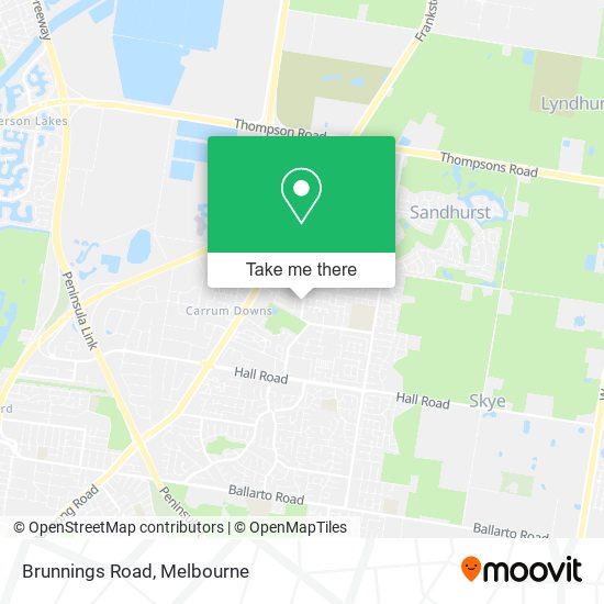 Brunnings Road map