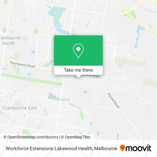 Workforce Extensions Lakewood Health map