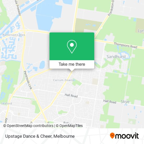 Upstage Dance & Cheer map