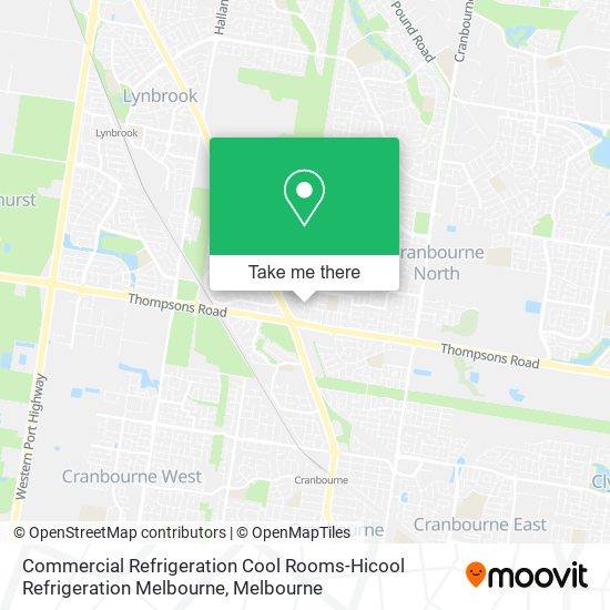 Commercial Refrigeration Cool Rooms-Hicool Refrigeration Melbourne map