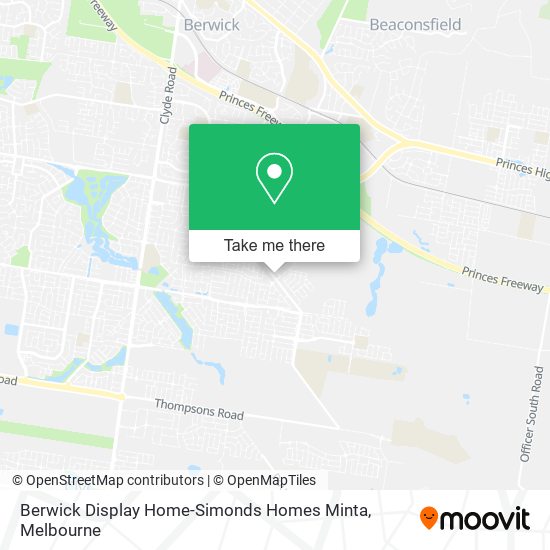 Mapa Berwick Display Home-Simonds Homes Minta