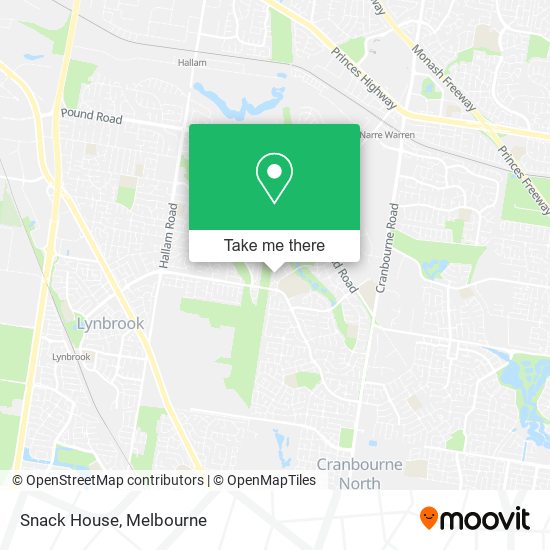 Snack House map