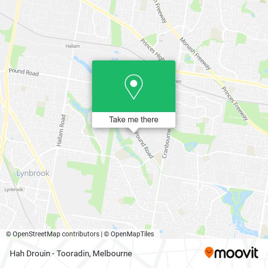 Hah Drouin - Tooradin map