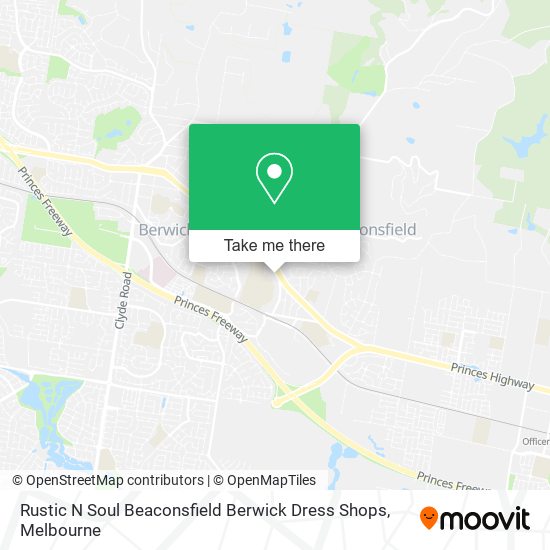 Rustic N Soul Beaconsfield Berwick Dress Shops map