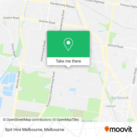 Spit Hire Melbourne map
