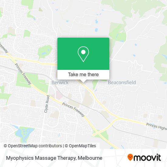 Myophysics Massage Therapy map