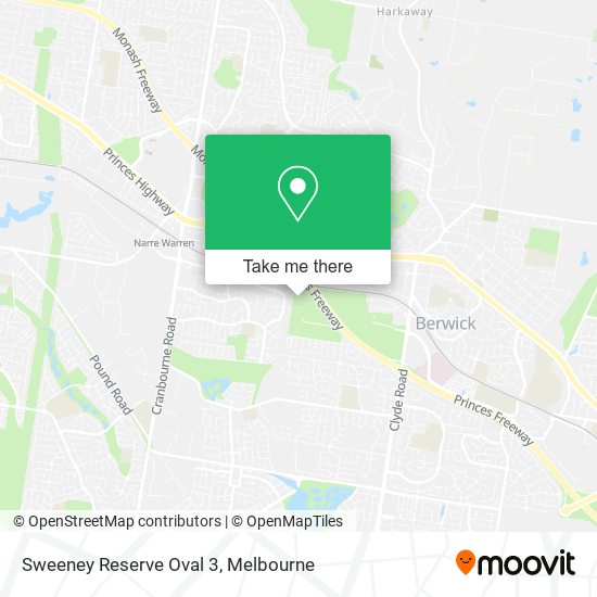 Sweeney Reserve Oval 3 map