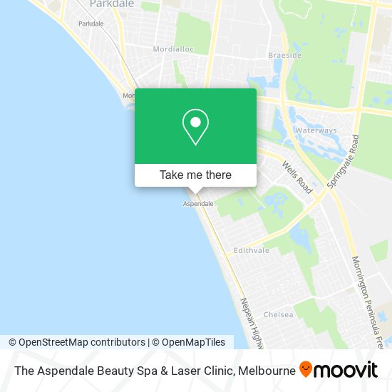 Mapa The Aspendale Beauty Spa & Laser Clinic