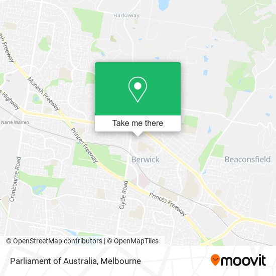 Parliament of Australia map