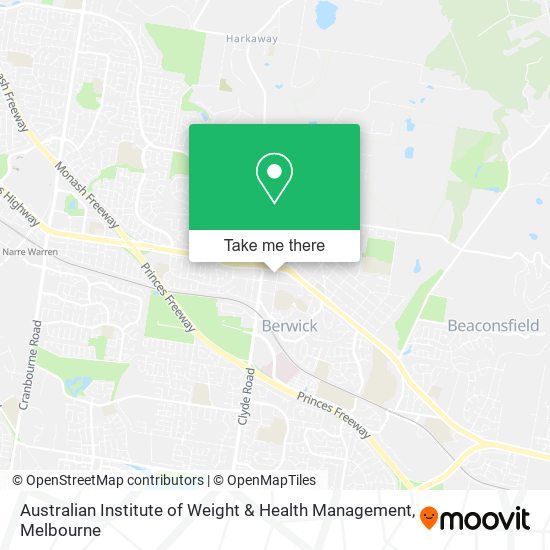 Mapa Australian Institute of Weight & Health Management