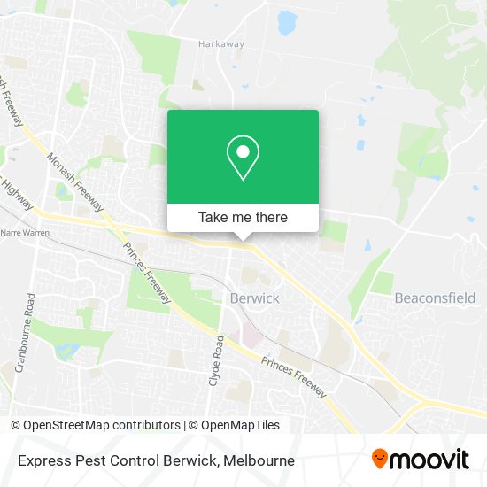 Express Pest Control Berwick map